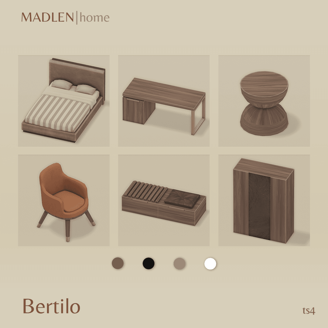 Галерея мода Мебель для спальни Bertilo Bedroom #1